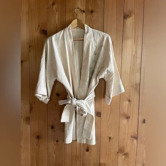 Raw Silk Vintage Kimono Jacket - Picture 1 of 6